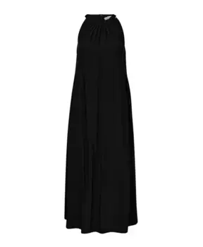 Элегантное платье с воротником халтер Co'Couture, черный