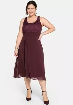 Элегантное платье Sheego, баклажановый