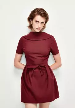 Элегантное платье Short Sleeve adL, цвет claret red