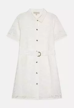 Элегантное платье SHORT SLEEVED DRESS Michael Kors Kids, слоновая кость