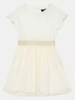 Элегантное платье стандартного кроя Ovs, экрю