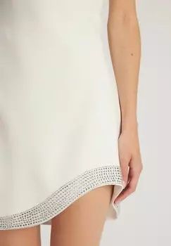 Элегантное платье STONE DETAILED MINI adL, бежевый