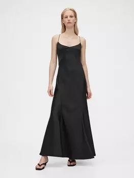 Элегантное платье STUDIO PERFECT SLIP GAP, черный