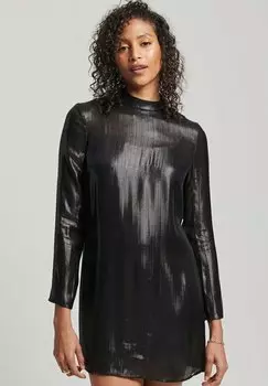 Элегантное платье STUDIOS SPARKLE Superdry, черный