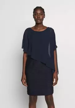 Элегантное платье Swing, темно-синий