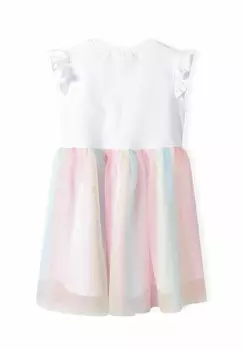 Элегантное платье TUTU GLITTER MINOTI, белый