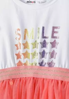 Элегантное платье TUTU GLITTER MINOTI, коралл