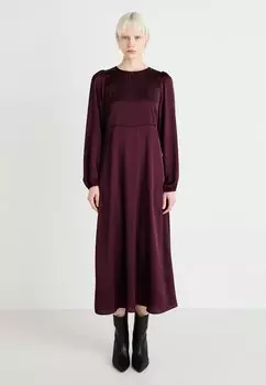Элегантное платье VILAVANNA MODESTY ANKLE DRESS VILA, темно-красный
