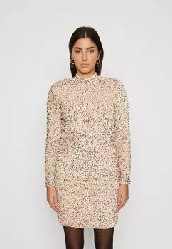 Элегантное платье Vmbella Vero Moda, цвет pumice stone/champagne