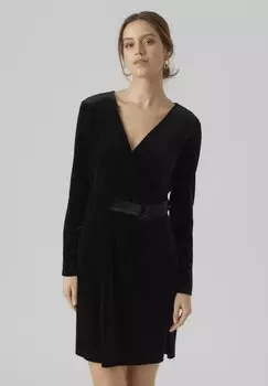 Элегантное платье Vmcarly Dress Vero Moda, черный