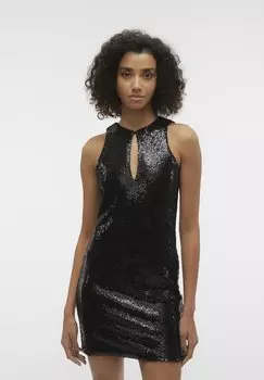 Элегантное платье Vmkaje Vero Moda, цвет black sequins