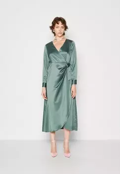 Элегантное платье Vmmerle Wrap Dress Vero Moda, цвет dark forest