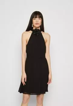 Элегантное платье Vmsolly Cropped Rose Dress Vero Moda, черный