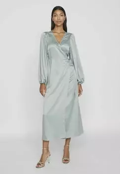 Элегантное платье Wickel Langrmeliges VILA, цвет green milieu