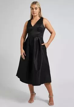 Элегантное платье Yours Clothing, антрацит