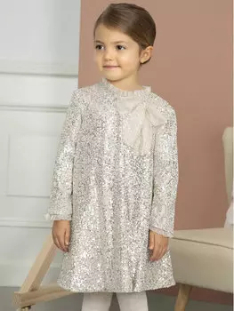 Элегантное платье золотого цвета, стандартного кроя Abel & Lula, желтый