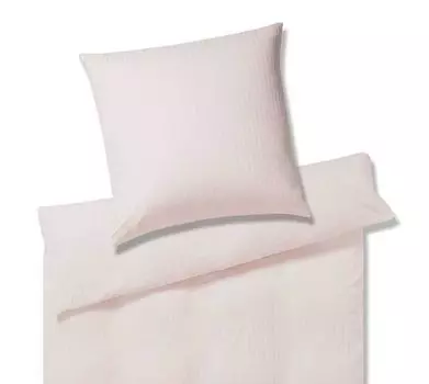 Элегантное постельное белье 3507 Solid Stripe I Размер 80х80 135х200 см I Цвет 1 Роза I Чистый хлопок Elegante