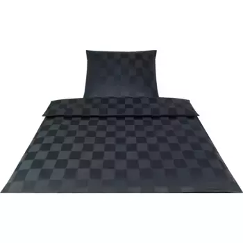 Элегантное постельное белье «Courage» в современном клетчатом дизайне Elegante, антрацит