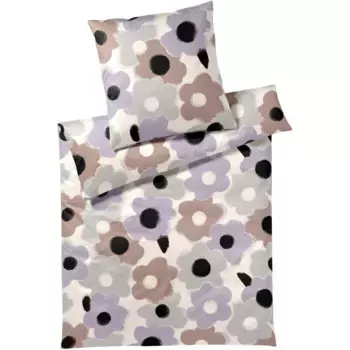 Элегантное постельное белье «Цветы», приятное к коже Elegante, цвет flieder