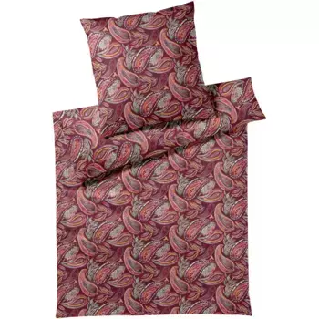 Элегантное постельное белье «Декорация», приятное ощущение на коже Elegante, цвет Wein-Rot