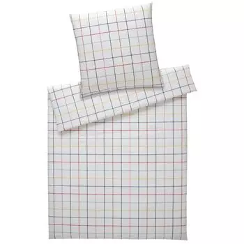 Элегантное постельное белье из хлопчатобумажной ткани Trondheim multi red 135x200 см + 80x80 см Elegante