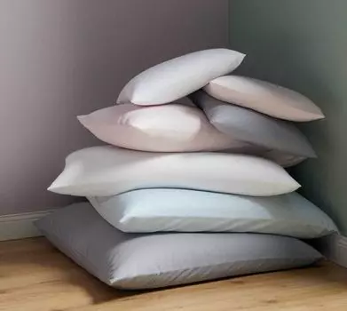 Элегантное постельное белье из сатина Mako однотонное белое размер 135х200+80х80см Elegante