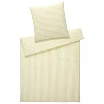 Элегантное постельное белье из сирсакера Vimmerby 135х200 см + 80х80 см солнечно-желтый Elegante