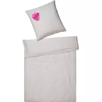 Элегантное постельное белье «клубника», приятное к коже Elegante, цвет kreide