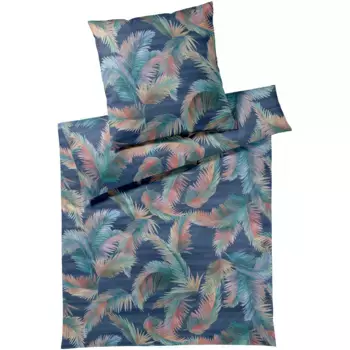 Элегантное постельное белье «Копакабана», приятное для кожи Elegante, темно-синий