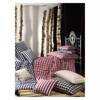 Элегантное постельное белье «Квадро», приятное к коже Elegante, цвет marine