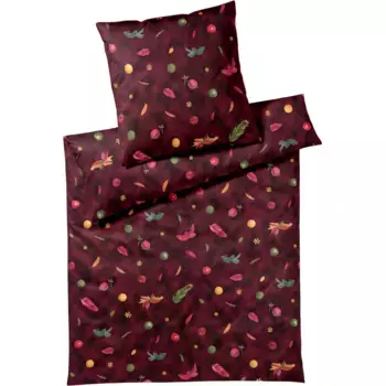 Элегантное постельное белье «Ноэль», приятное к коже Elegante, цвет Wein-Rot