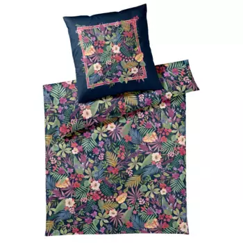 Элегантное постельное белье «Райз», (2 шт.), приятное к коже Elegante, темно-синий