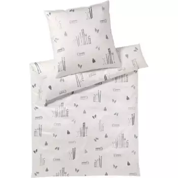 Элегантное постельное белье «Winter Magic», приятное к коже Elegante, серо-коричневый