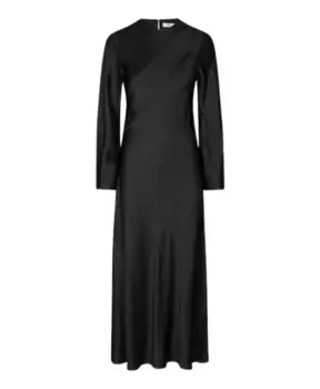 Элегантное вневременное платье миди Samse Samse, черный