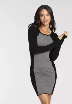 Элегантное вязаное платье Melrose - НОВАЯ КОЛЛЕКЦИЯ, серый