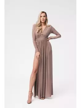 Элегантное женское платье Aurora, бежевый