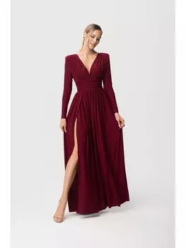 Элегантное женское платье Aurora, бургундия