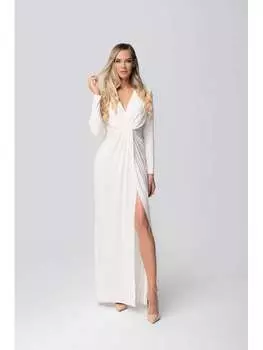 Элегантное женственное платье Aurora, белый