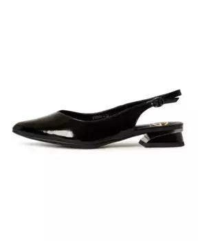 Элегантные балетки с открытой пяткой Cesare Gaspari, черный