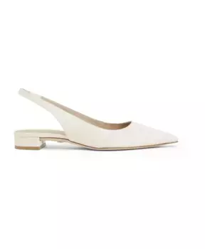 Элегантные балетки с пяткой на пятке Stuart Weitzman, бежевый