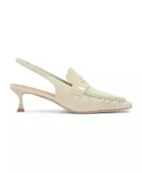 Элегантные босоножки из лакированной кожи с тиснением. Kazar Studio, бежевый