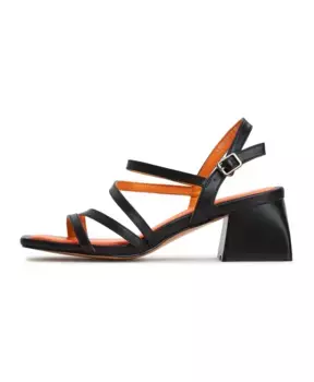 Элегантные босоножки на блочном каблуке Cesare Gaspari, черный