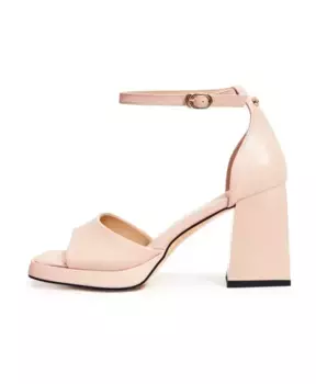 Элегантные босоножки на высоком каблуке Cesare Gaspari, бежевый