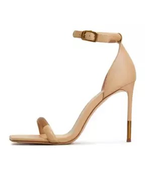 Элегантные босоножки на высоком каблуке Cesare Gaspari, бежевый