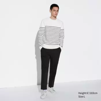 Элегантные брюки до щиколотки UNIQLO, черный