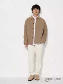Элегантные брюки до щиколоток хлопковые, длинные Uniqlo, цвет 01 белый
