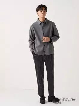 Элегантные брюки до щиколоток вельвет Uniqlo, серый