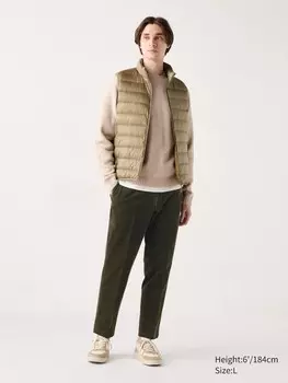 Элегантные брюки до щиколоток вельвет Uniqlo, цвет 58 зеленый