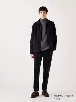 Элегантные брюки до щиколоток вельветовые Uniqlo, цвет 69 синий