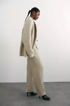 Элегантные брюки H&M, бежевый